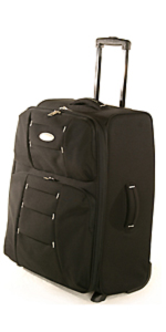 Valise EXTENSIBLE D'LITE, 2 roulettes, 63 cm.