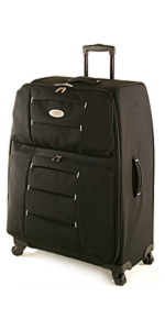 Valise D'LITE, 4 roulettes, volume extensible. Mod�le 73 cm.
