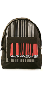 Sac � dos noir � rayures.