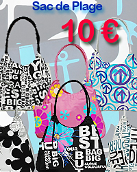 SAC A MAIN BLEUCERISE 10 EUROS