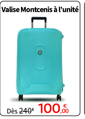 Valise 4 roues souple 66 cm bleu DELSEY : la valise à Prix Carrefour